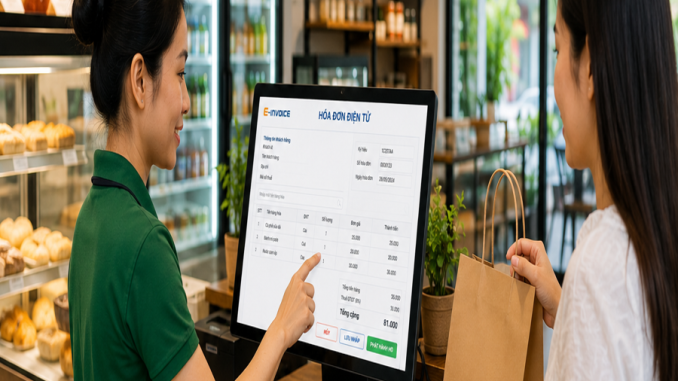 Hóa đơn điện tử khởi tạo từ máy tính tiền